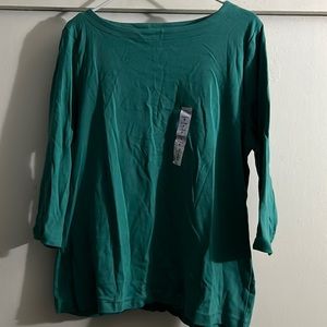 Croft & barrow 3/4” sleeve top